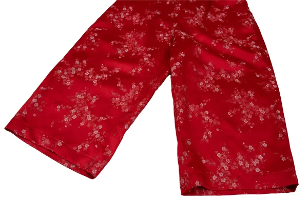 COMME des GARCONS Poly Acetate Metallic Thread Floral Embroidery Pants K-174517_005