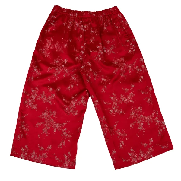 COMME des GARCONS Poly Acetate Metallic Thread Floral Embroidery Pants K-174517_007