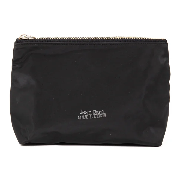 Jean Paul GAULTIER Logo Printed Pouch Black  K-174520_001