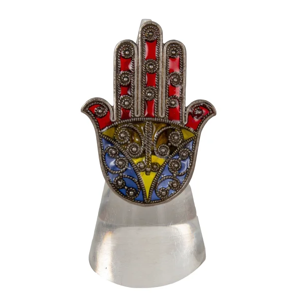 Jean Paul GAULTIER Hamsa Motif Ring Multi-Color  K-174521_001