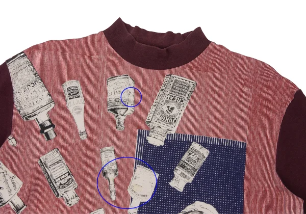 JUNIOR GAULTIER BottlePrint High-Neck Top K-174524_003