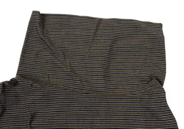 ISSEY MIYAKE Drape Neck Stripe Sleeveless Top K-174525_004