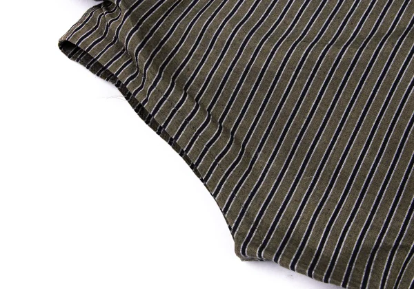 ISSEY MIYAKE Drape Neck Stripe Sleeveless Top K-174525_006