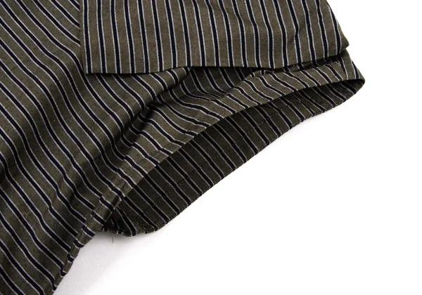ISSEY MIYAKE Drape Neck Stripe Sleeveless Top K-174525_007