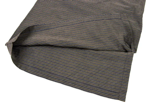 ISSEY MIYAKE Drape Neck Stripe Sleeveless Top K-174525_009