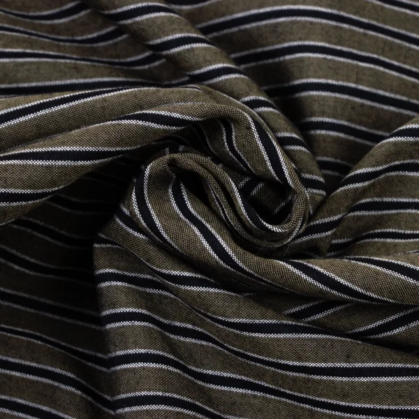 ISSEY MIYAKE Drape Neck Stripe Sleeveless Top K-174525_011
