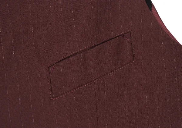 Jean Paul GAULTIER HOMME Wool Blend Pinstripe Vest K-174529_005