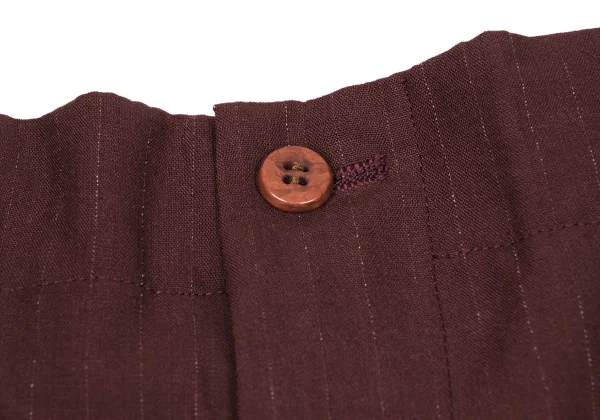 Jean Paul GAULTIER HOMME Wool Blend Pinstripe Tuck Pants K-174530_003