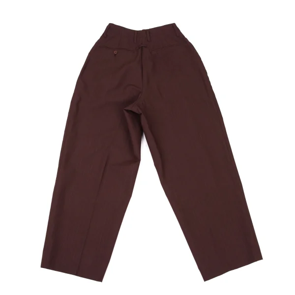 Jean Paul GAULTIER HOMME Wool Blend Pinstripe Tuck Pants K-174530_008