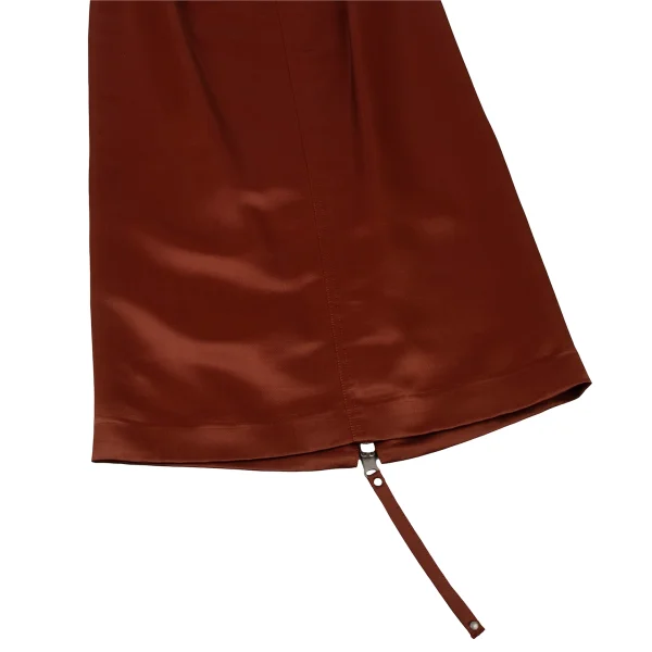 Jean Paul GAULTIER FEMME Rayon Blend Back Zip Shiny Skirt K-174538_005