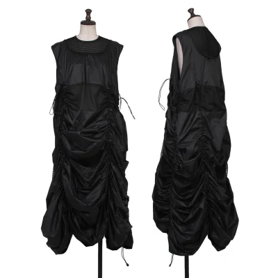 JUNYA WATANABE Mesh Switching Parachute Dress