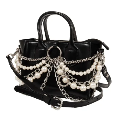 JUNYA WATANABE Perl Chain Design Leather 2WAY Bag
