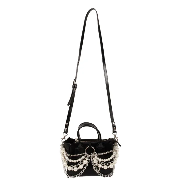 JUNYA WATANABE Perl Chain Design Leather 2WAY Bag K-174544_002
