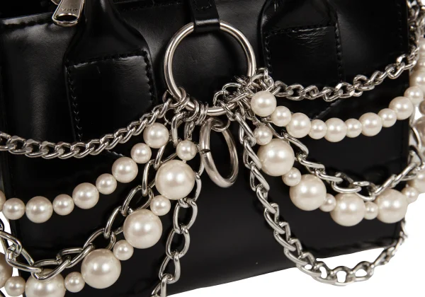 JUNYA WATANABE Perl Chain Design Leather 2WAY Bag K-174544_007
