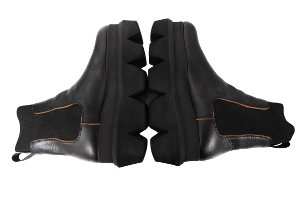 sacai Platform Side-Gore Leather Chelsea Boots K-174545_007