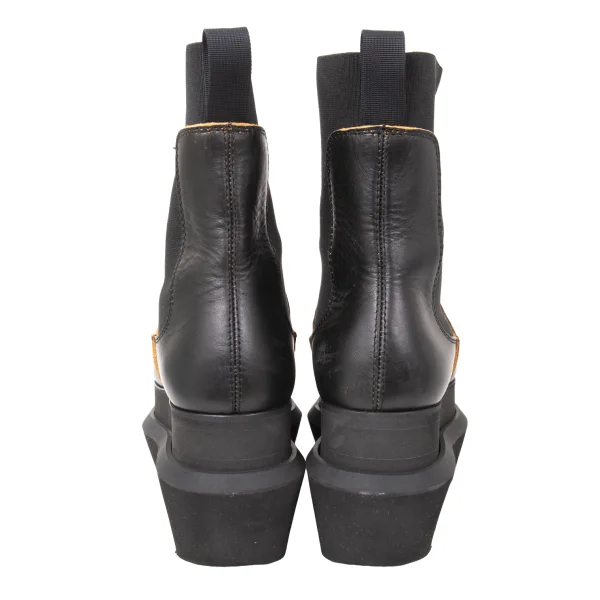 sacai Platform Side-Gore Leather Chelsea Boots K-174545_008