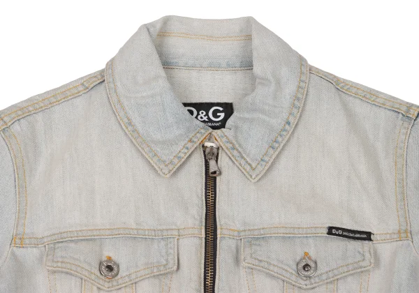 D&G Dust Finish Cropped Denim Jacket K-174549_003