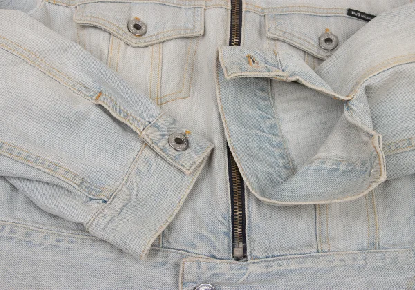 D&G Dust Finish Cropped Denim Jacket K-174549_007