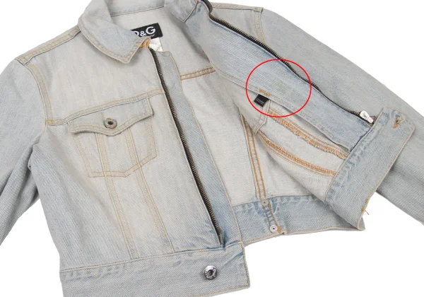 D&G Dust Finish Cropped Denim Jacket K-174549_009