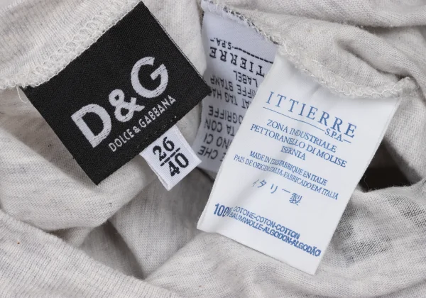 D&G Logo Printed Melange T Shirt K-174550_010