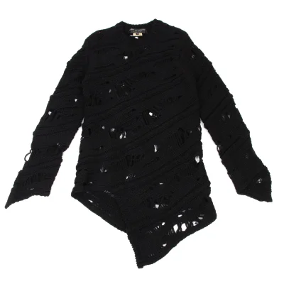 COMME des GARCONS HOMME PLUS Distressed Twist Knit Sweater