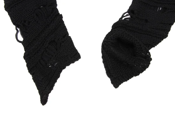 COMME des GARCONS HOMME PLUS Distressed Twist Knit Sweater K-174555_005