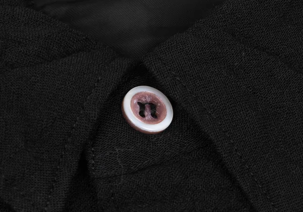 COMME des GARCONS HOMME PLUS Switching Dyed Wool Crape Shirt K-174557_003
