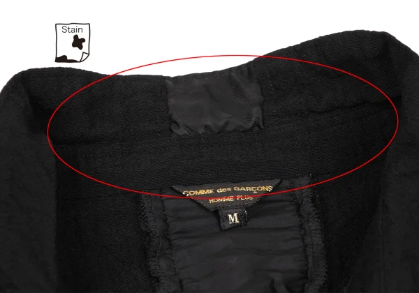 COMME des GARCONS HOMME PLUS Switching Dyed Wool Crape Shirt K-174557_004