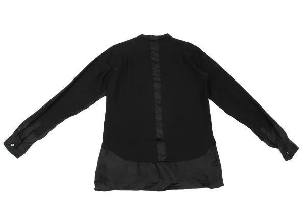 COMME des GARCONS HOMME PLUS Switching Dyed Wool Crape Shirt K-174557_014