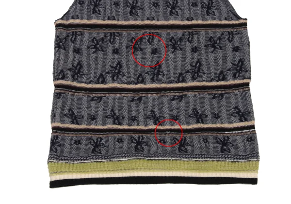 COMME des GARCONS HOMME PLUS Floral Line Jacquard Knit Vest K-174559_005