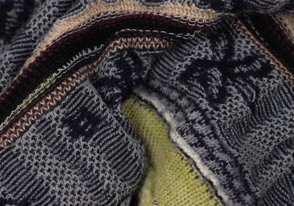 COMME des GARCONS HOMME PLUS Floral Line Jacquard Knit Vest K-174559_011
