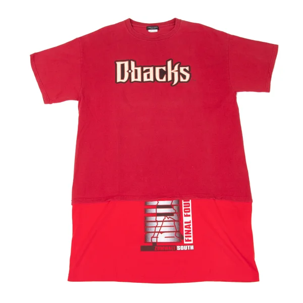 COMME des GARCONS HOMME PLUS Vintage Remake Decadence Long T-Shirt Red L K-174562_001