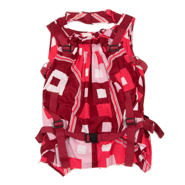 JUNYA WATANABE COMME des GARCONS Geometric Print Sleeveless Parachute Top K-174567_002