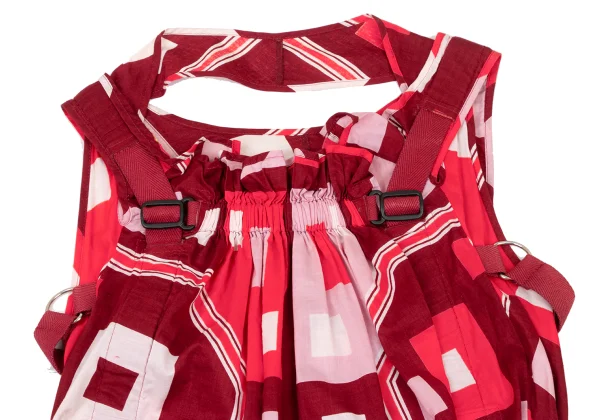 JUNYA WATANABE COMME des GARCONS Geometric Print Sleeveless Parachute Top K-174567_003
