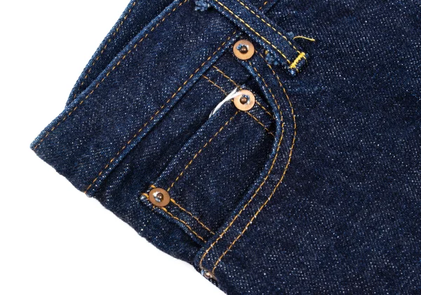green Logo Button Cropped Jeans K-174569_006