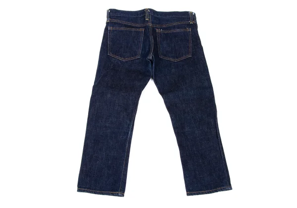 green Logo Button Cropped Jeans K-174569_009