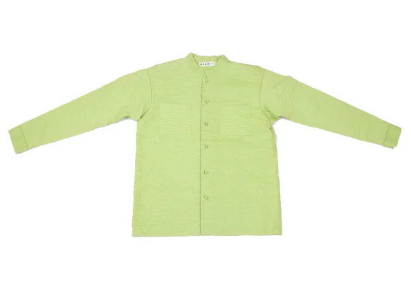ASHA BY MDS Patch Pockets Sashiko Stitched Band Collar Shirt K-174573_002