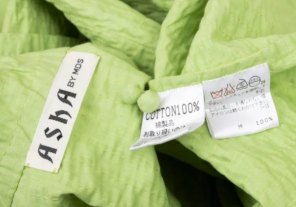 ASHA BY MDS Patch Pockets Sashiko Stitched Band Collar Shirt K-174573_017