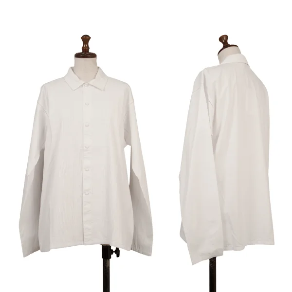 ASHA BY MDS Cotton Front Tuck Shirt White M K-174576_001
