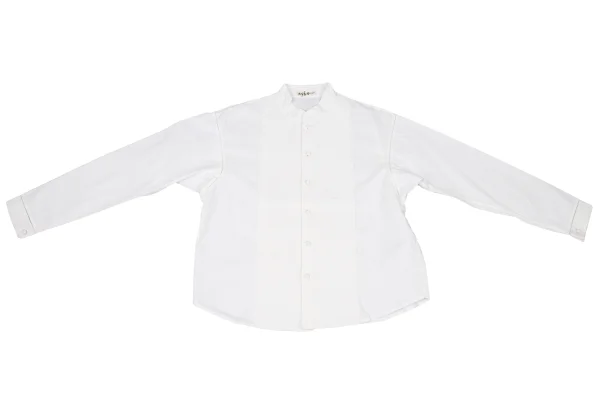 ASHA BY MDS Cotton Front Tuck Band Collar Shirt K-174577_002