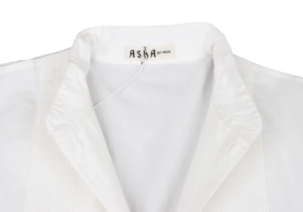 ASHA BY MDS Cotton Front Tuck Band Collar Shirt K-174577_006