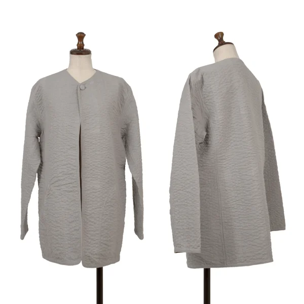 ASHA BY MDS Stitch 1B No Collar Jacket Grey M K-174578_001