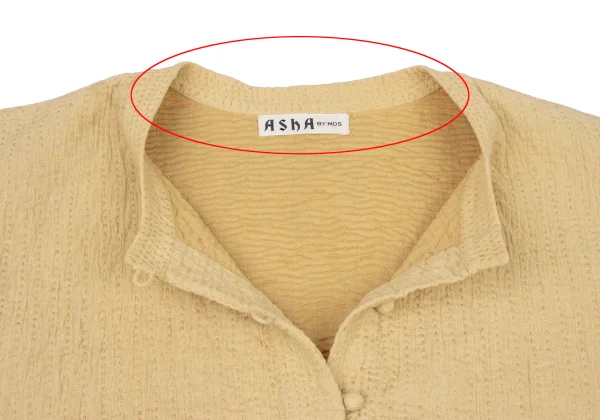 ASHA BY MDS Crinkled Sashiko Collarless Jacket K-174583_006