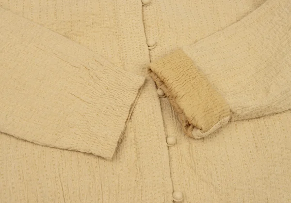 ASHA BY MDS Crinkled Sashiko Collarless Jacket K-174583_009