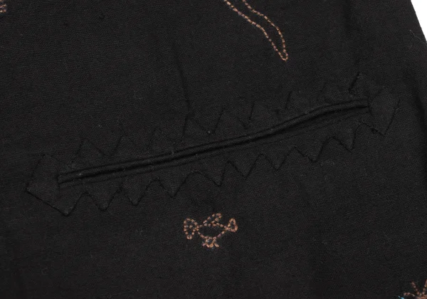 ASHA BY MDS animal Stitch Zigzag Trim Collarless Jacket K-174586_014