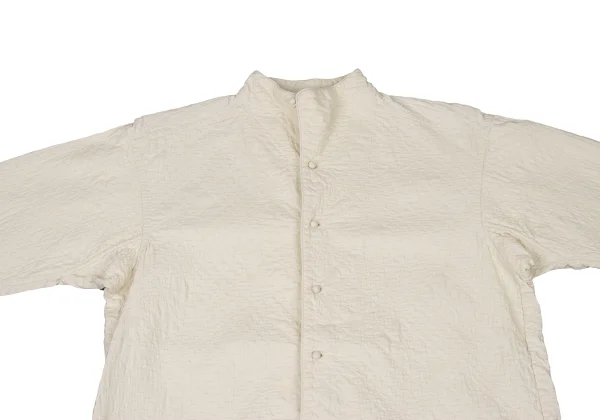 ASHA BY MDS Cotton Check Embroidered Stand-Collar Jacket K-174589_003