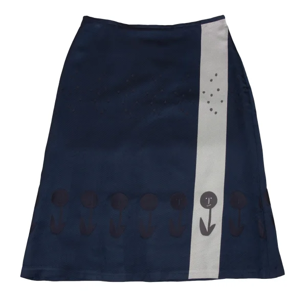 mina perhonen Floral Jacquard Silk Skirt K-174597_002