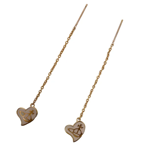 Vivienne Westwood Heart Orb Chain Earring   K-174600_001