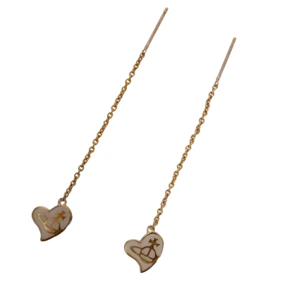 Vivienne Westwood Heart Orb Chain Earring