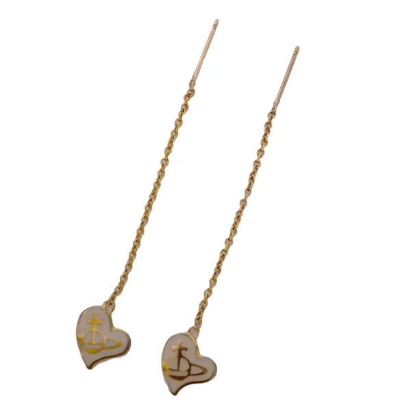 Vivienne Westwood Heart Orb Chain Earring K-174600_002